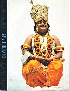 Satguru Maharaji (Prem Rawat) Dressed as Krishna On Throne