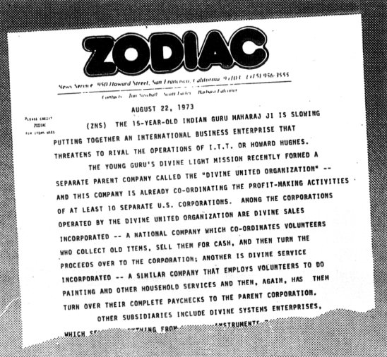 Zodiac article