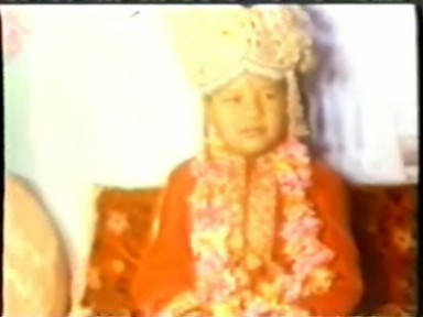 The young Satguru Maharaji (Prem Rawat) Dressed as Krishna On Stage