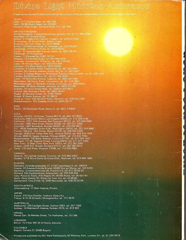 Prem Rawat aka Guru Maharaj Ji &ndash; Divine Light magazine Guru Puja Special 1973