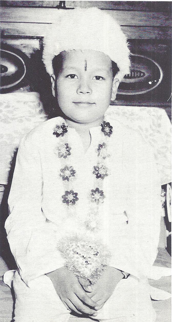 The young Satguru Maharaji (Prem Rawat)