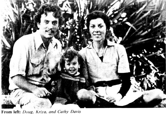 From left: Doug, Kriya, and Cathy Davis