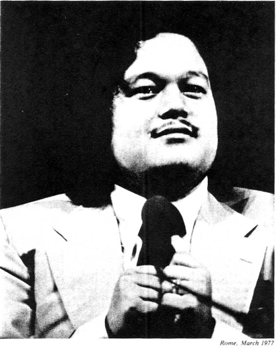 Prem Rawat Inspirational Speaker the Lord of the Universe in Rome March 1977