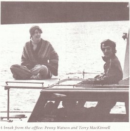 A break from the office: Golden Age Editor Penny Watson and Terry McKinnell