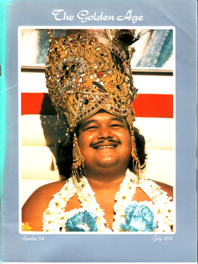 Satguru Maharaji (Prem Rawat) Dressed as Krishna On Throne
