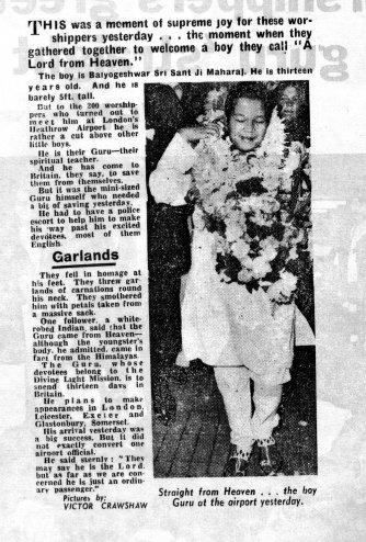 Prem Rawat Arrives In London 1971
