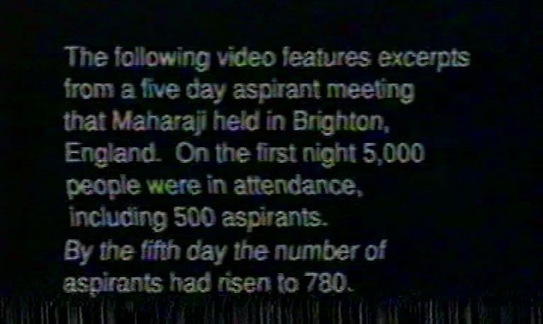 Maharaji: Brighton Aspirants, 1988 Maharaji: Brighton Aspirants, 1988