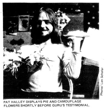 Pat Halley with Pie