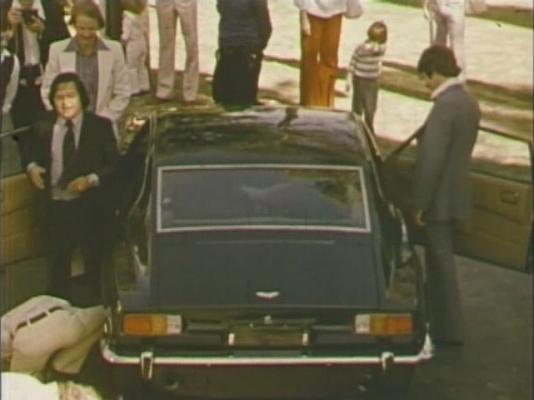 Premies Pranamming to Aston Martin at Prem Rawat's Birthday Party 1976